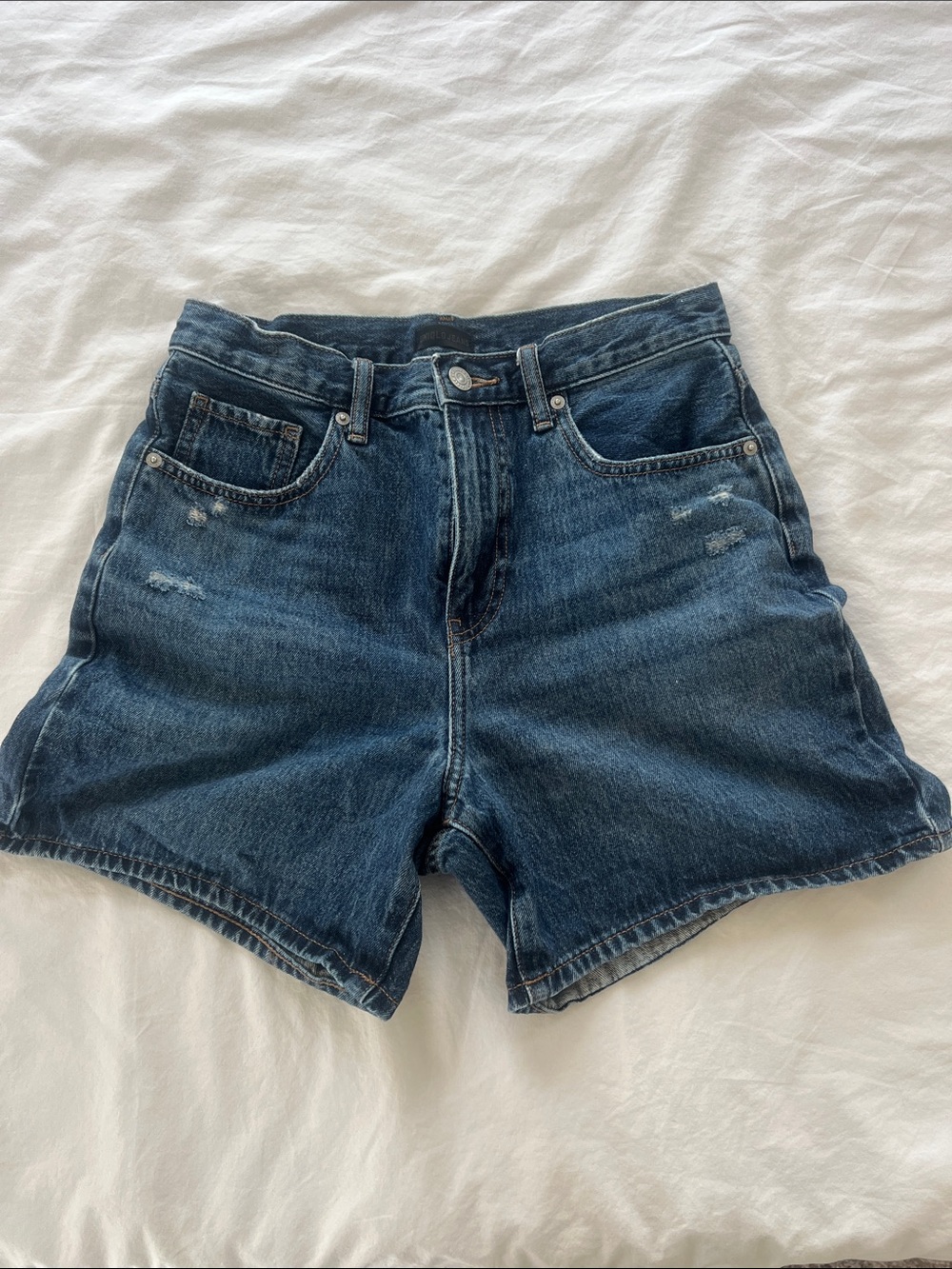 Uniqlo Dark Blue Denim Jean Shorts